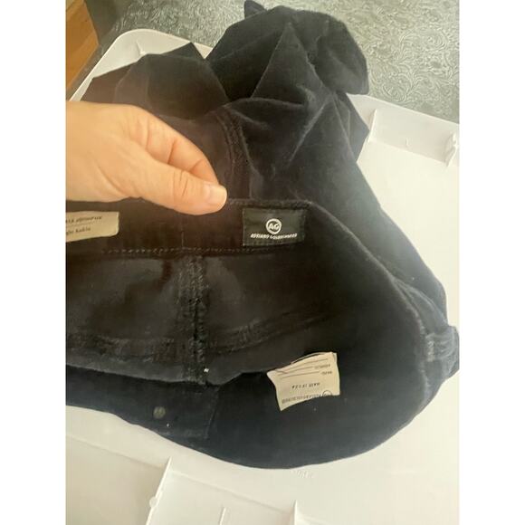 AG Adriano Goldschmeid Corduroy Pants 28R Stevie Ankle Jodhpur Black - Picture 5 of 8